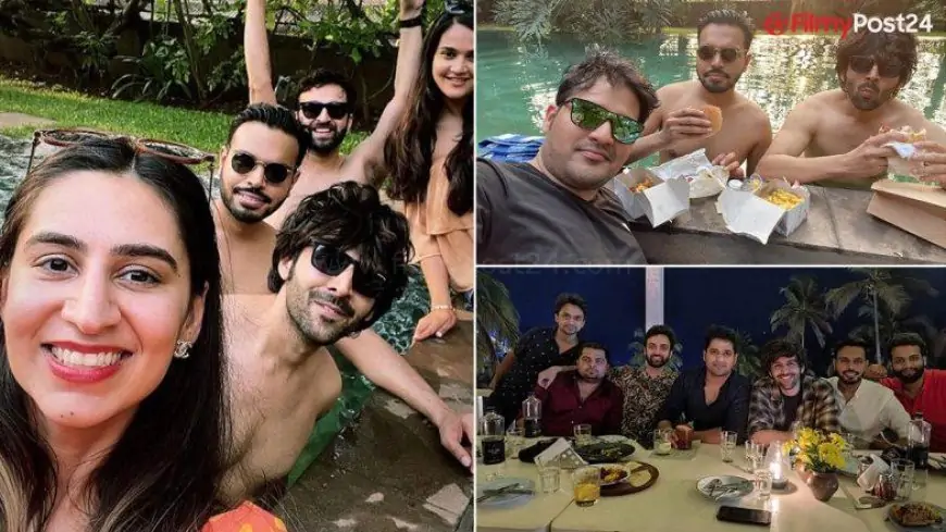 Kartik Aaryan Is a Total Hottie as He Goes Shirtless and Chills With His College Buddies in Goa (View Pics)