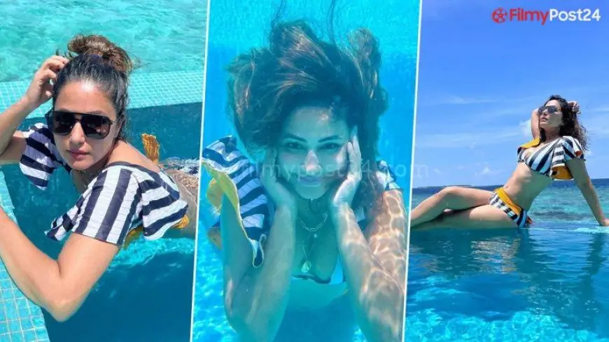 Bikini-Clad Hina Khan Is a Water Baby As She Flaunts Her Hot Bod Inside the Pool (View Pics)